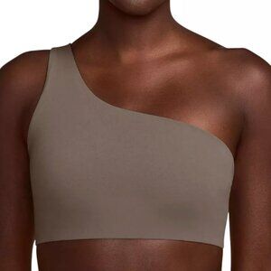 Nike Zenvy Dri-FIT Brown Sports Bra | Asymmetrical Strap | InfinaSoft | Light Su